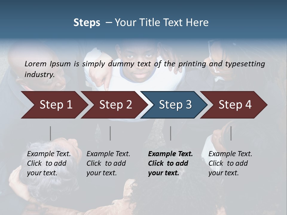 A Group Of People Standing Around Each Other PowerPoint Template