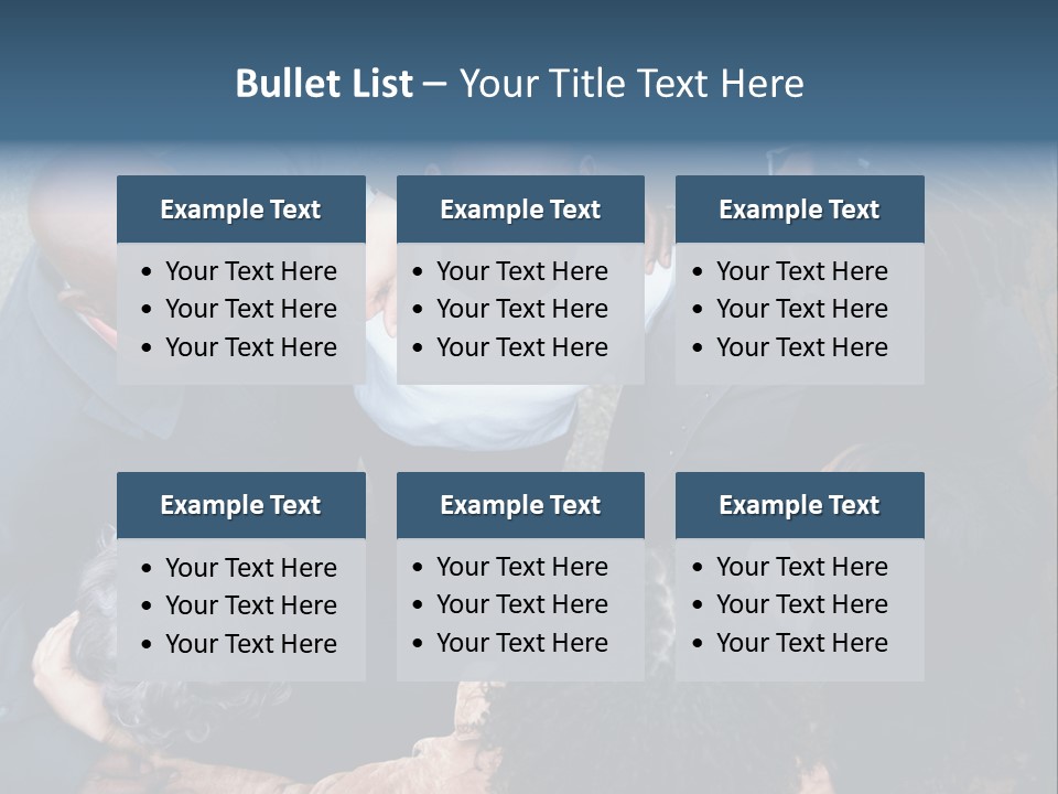 A Group Of People Standing Around Each Other PowerPoint Template