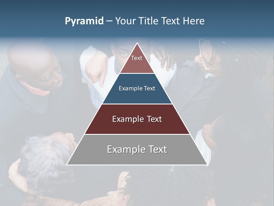 A Group Of People Standing Around Each Other PowerPoint Template