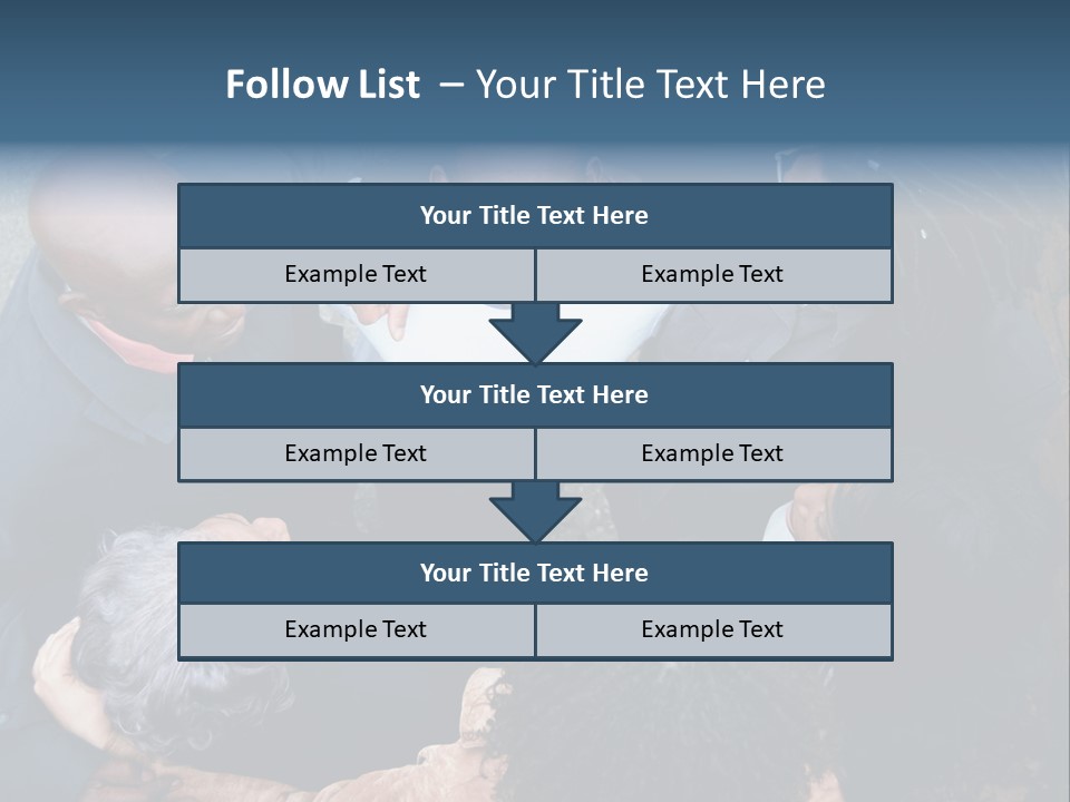 A Group Of People Standing Around Each Other PowerPoint Template