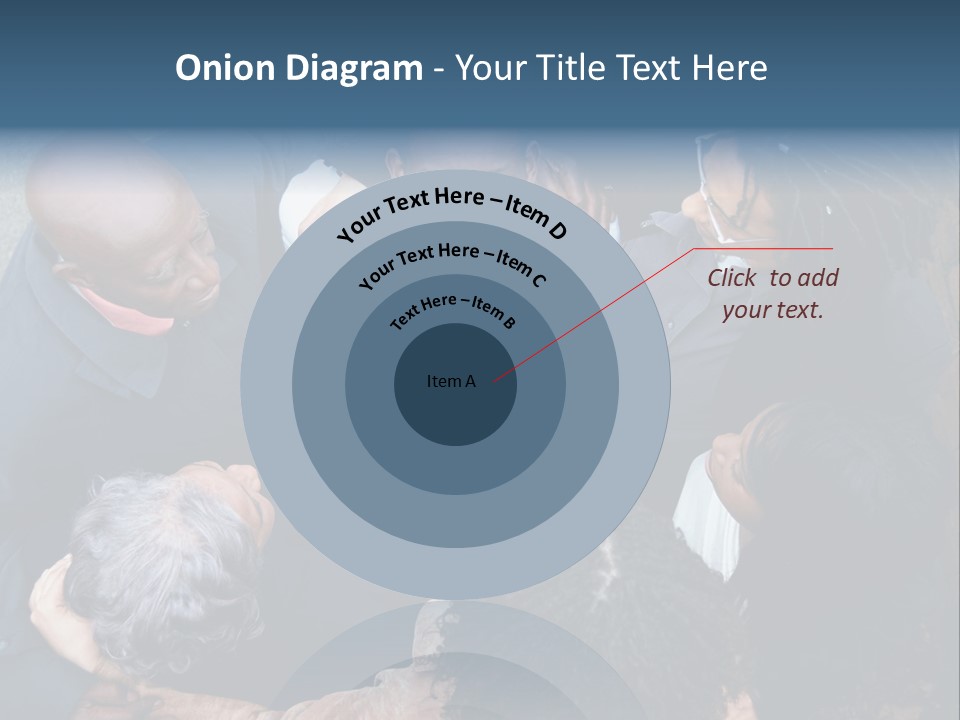 A Group Of People Standing Around Each Other PowerPoint Template