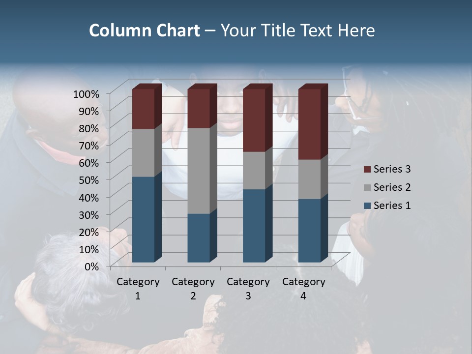 A Group Of People Standing Around Each Other PowerPoint Template