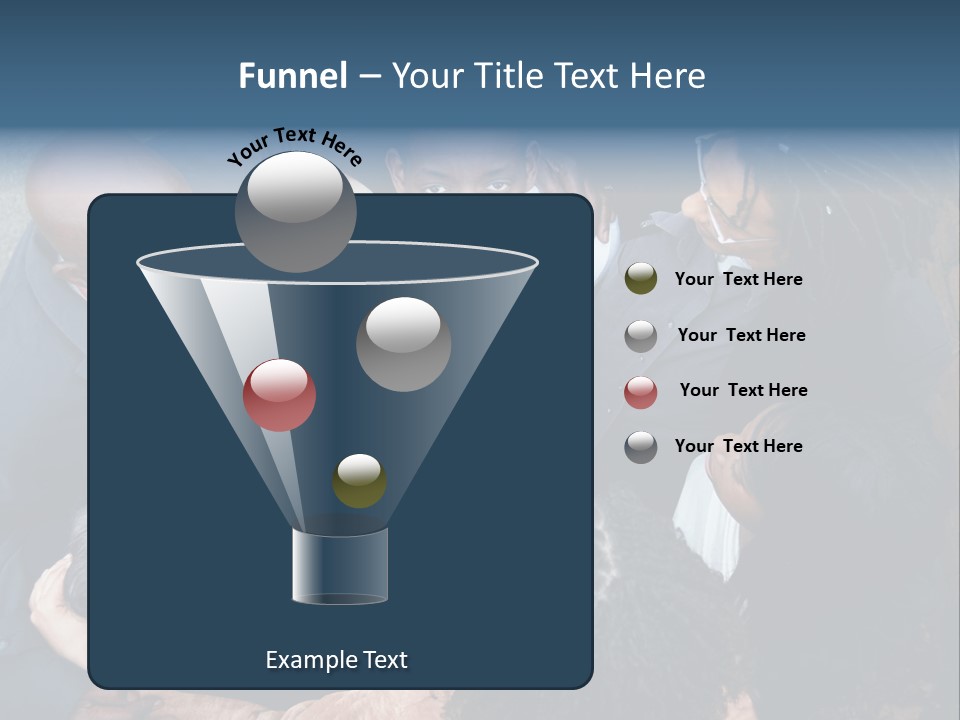 A Group Of People Standing Around Each Other PowerPoint Template