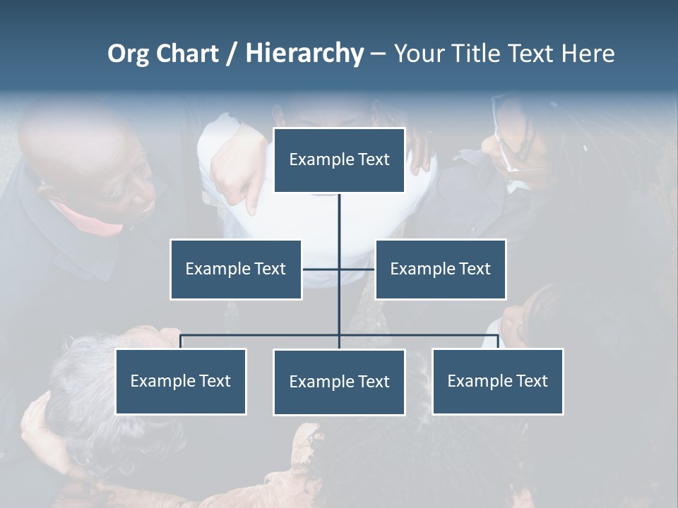 A Group Of People Standing Around Each Other PowerPoint Template
