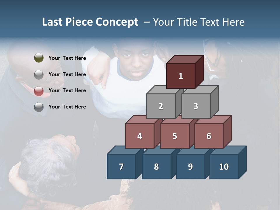 A Group Of People Standing Around Each Other PowerPoint Template