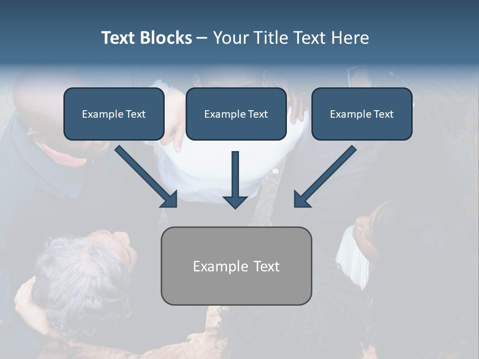 A Group Of People Standing Around Each Other PowerPoint Template