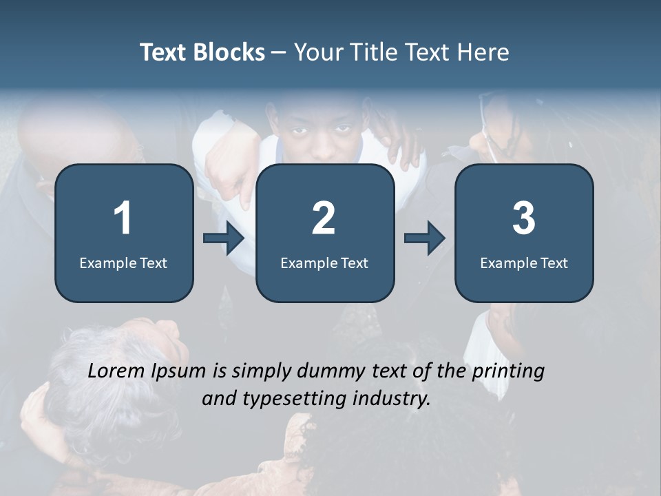 A Group Of People Standing Around Each Other PowerPoint Template