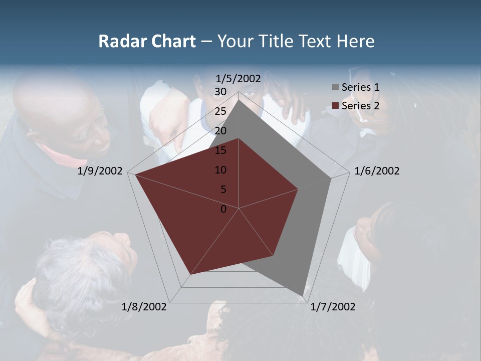 A Group Of People Standing Around Each Other PowerPoint Template