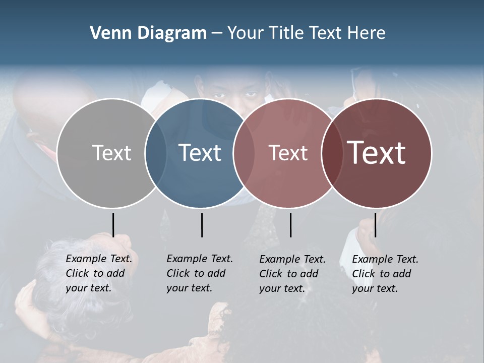 A Group Of People Standing Around Each Other PowerPoint Template