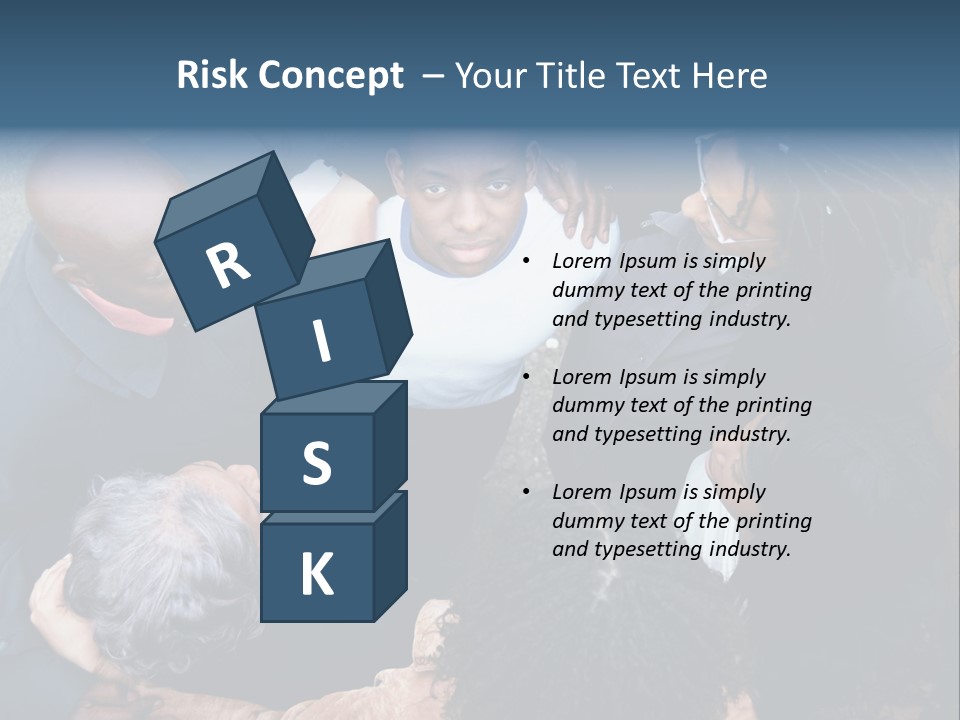 A Group Of People Standing Around Each Other PowerPoint Template