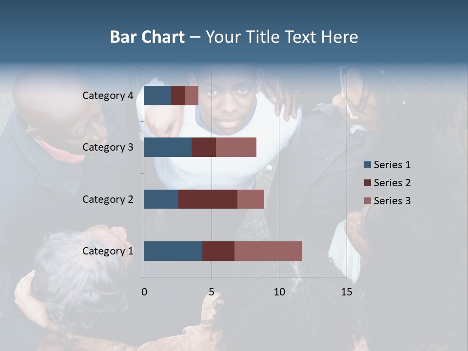 A Group Of People Standing Around Each Other PowerPoint Template