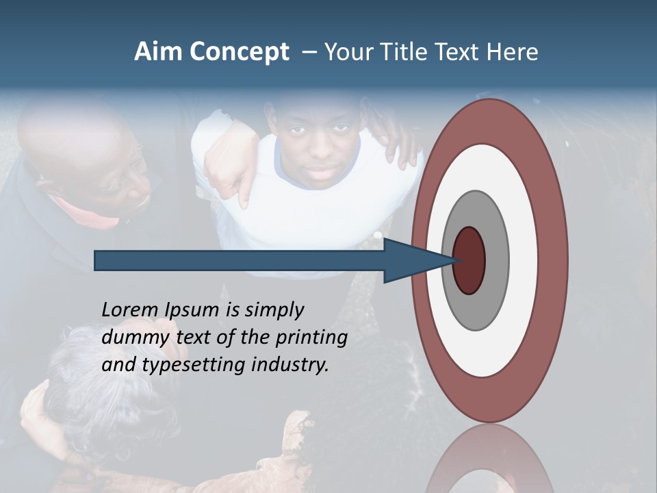 A Group Of People Standing Around Each Other PowerPoint Template