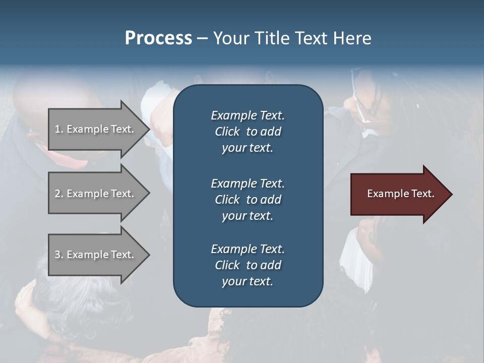 A Group Of People Standing Around Each Other PowerPoint Template