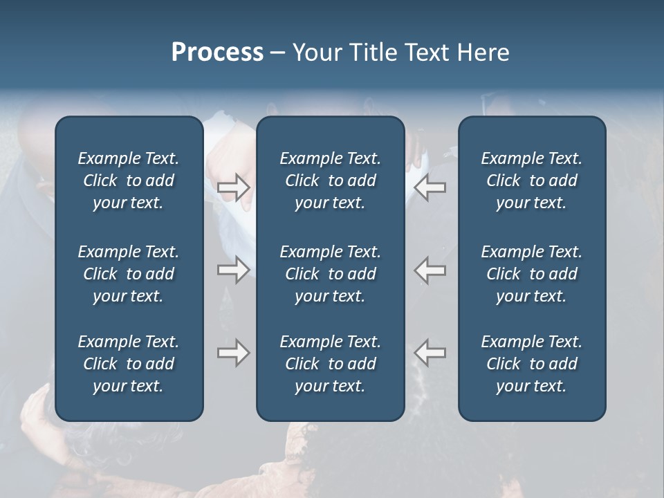 A Group Of People Standing Around Each Other PowerPoint Template