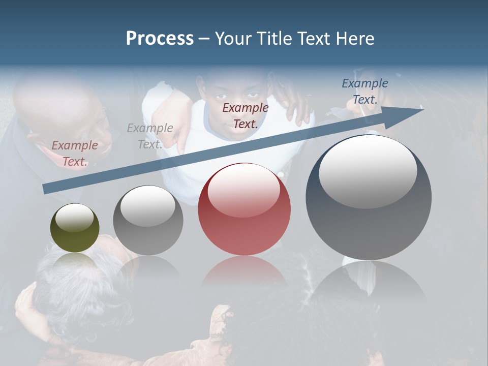 A Group Of People Standing Around Each Other PowerPoint Template