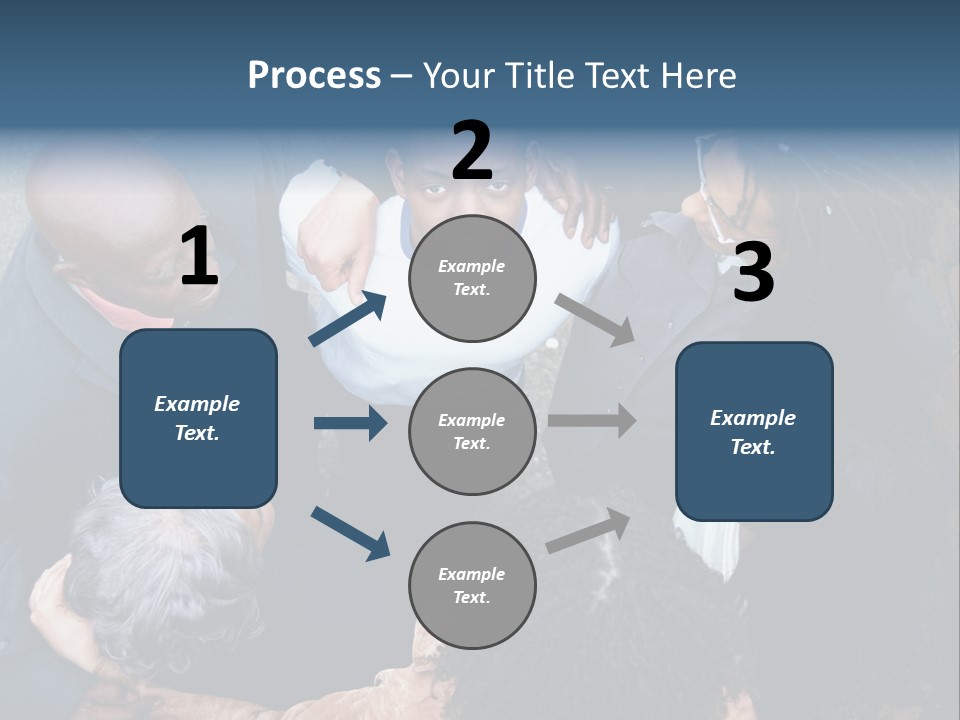A Group Of People Standing Around Each Other PowerPoint Template