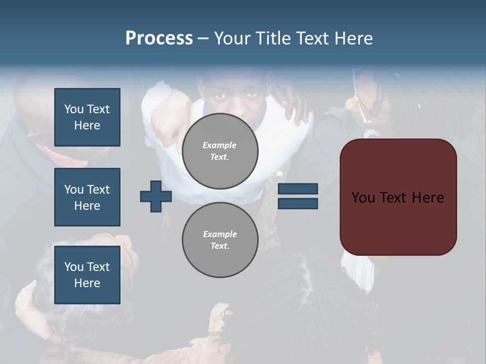A Group Of People Standing Around Each Other PowerPoint Template