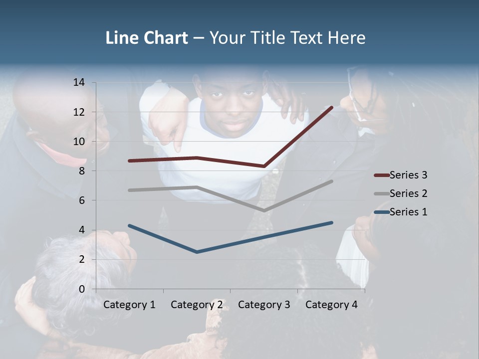 A Group Of People Standing Around Each Other PowerPoint Template