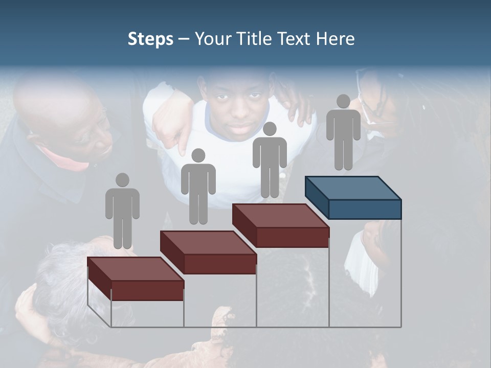 A Group Of People Standing Around Each Other PowerPoint Template