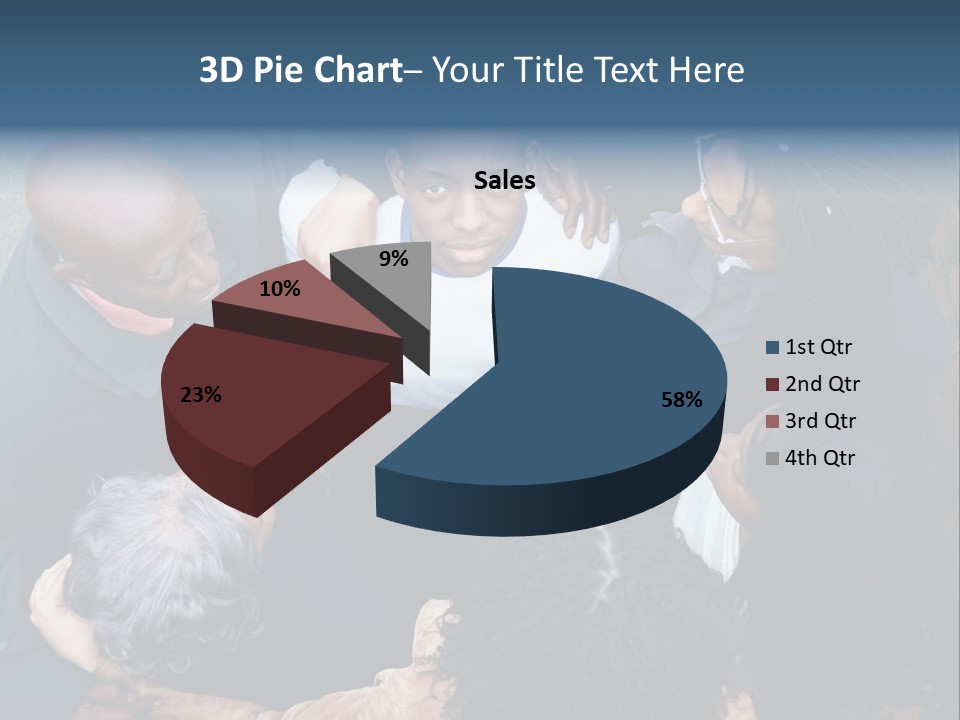 A Group Of People Standing Around Each Other PowerPoint Template