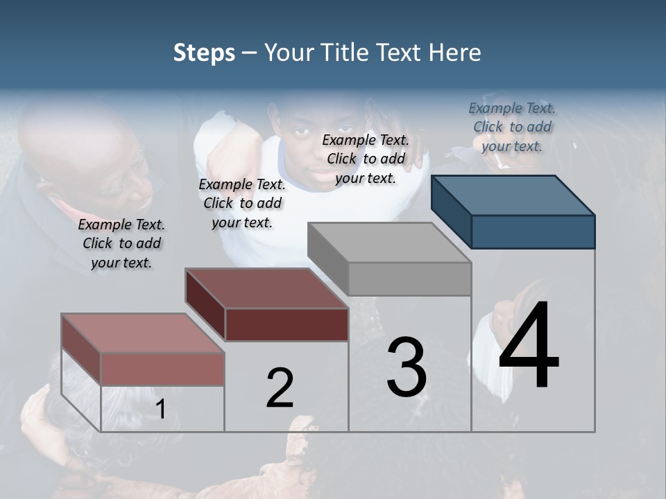 A Group Of People Standing Around Each Other PowerPoint Template