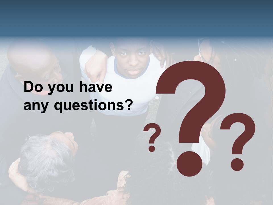 A Group Of People Standing Around Each Other PowerPoint Template