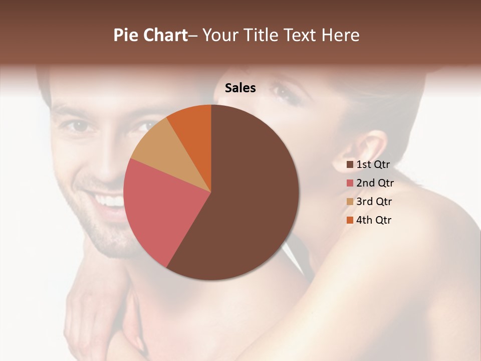 A Man And Woman Are Smiling For The Camera PowerPoint Template