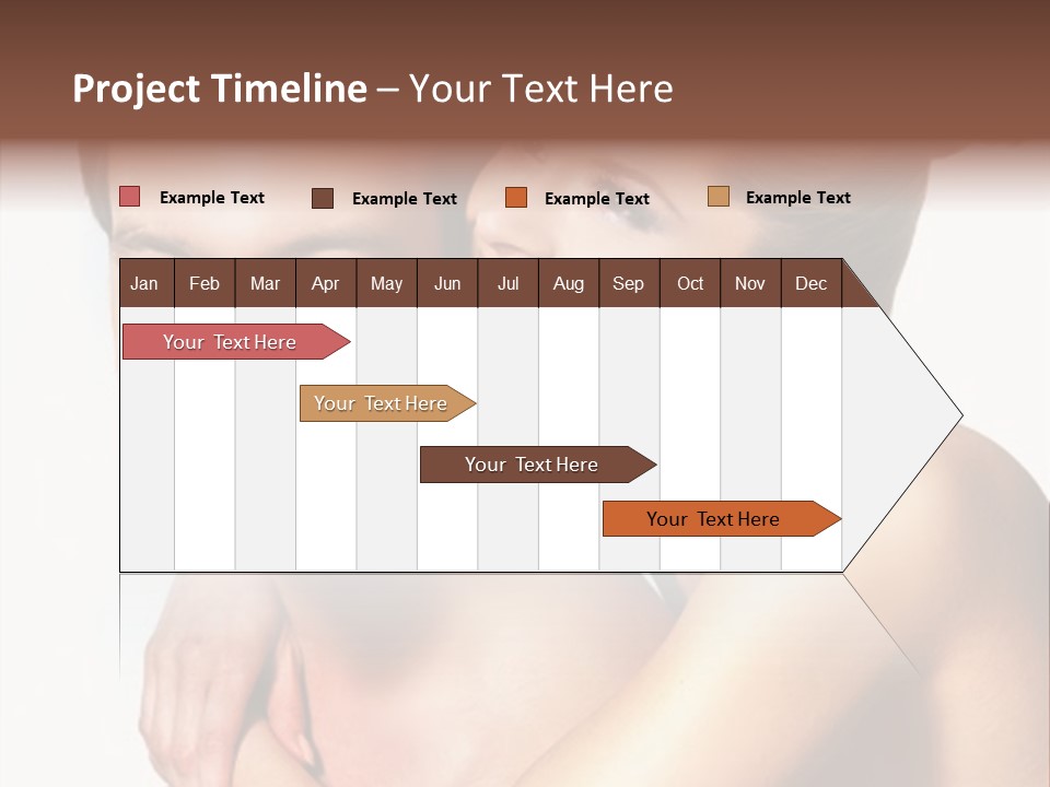 A Man And Woman Are Smiling For The Camera PowerPoint Template