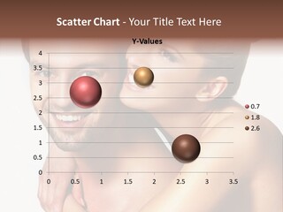 A Man And Woman Are Smiling For The Camera PowerPoint Template