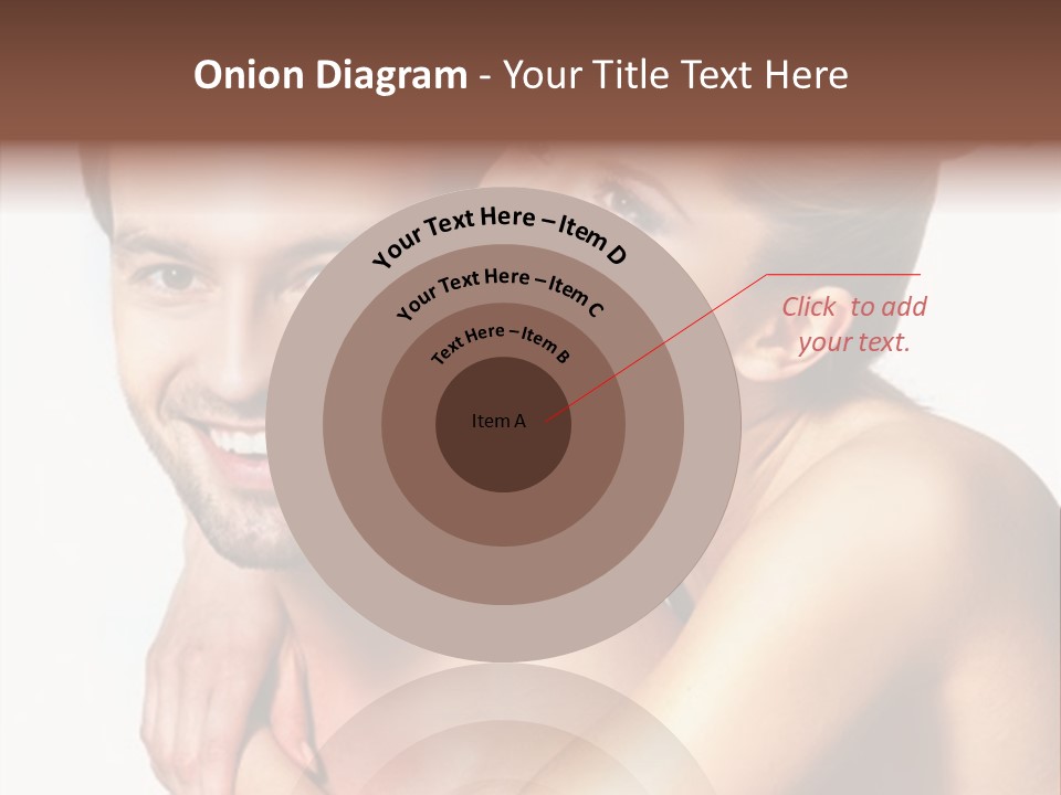 A Man And Woman Are Smiling For The Camera PowerPoint Template