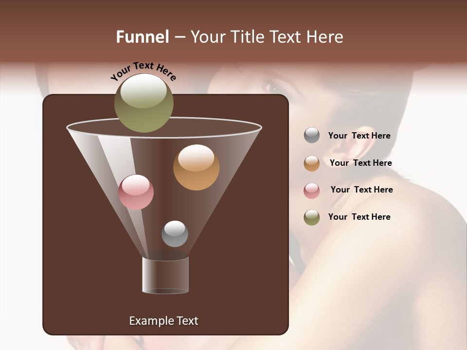 A Man And Woman Are Smiling For The Camera PowerPoint Template