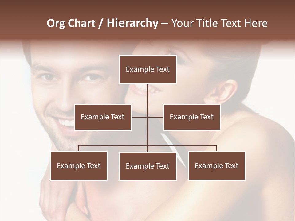 A Man And Woman Are Smiling For The Camera PowerPoint Template