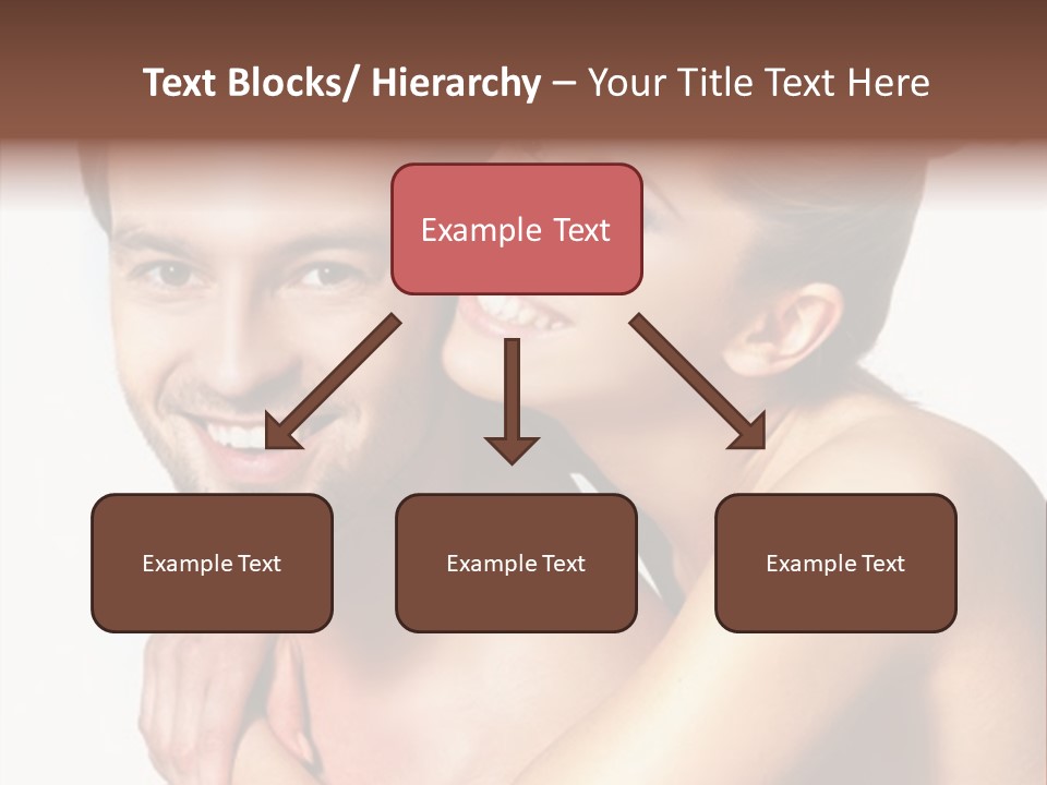 A Man And Woman Are Smiling For The Camera PowerPoint Template