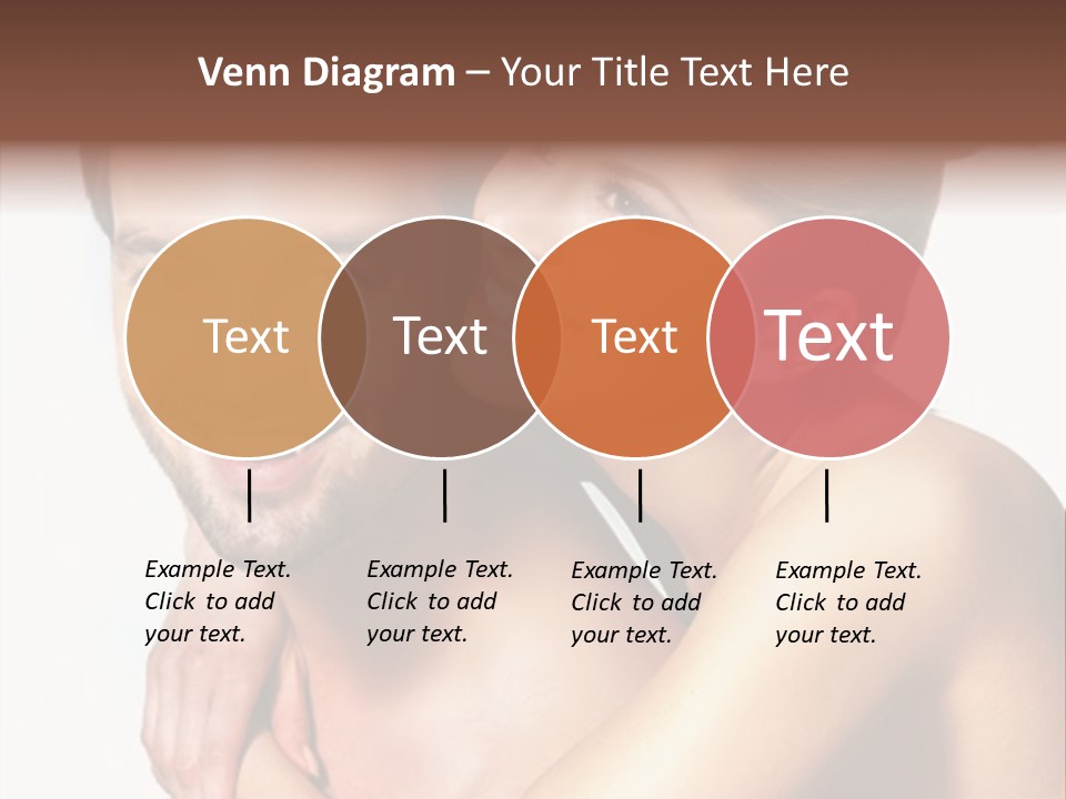 A Man And Woman Are Smiling For The Camera PowerPoint Template
