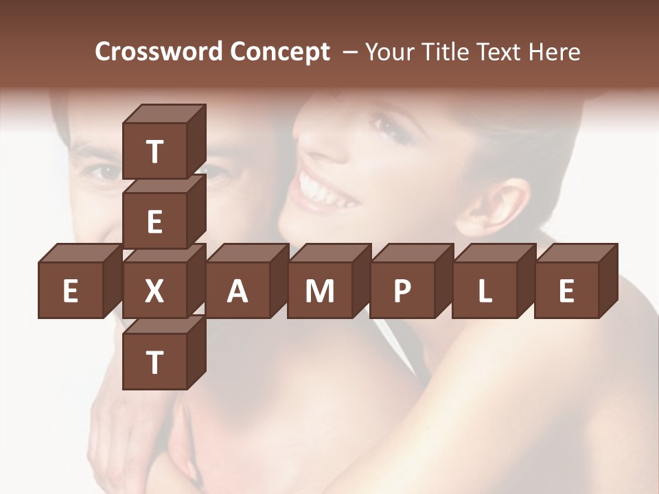 A Man And Woman Are Smiling For The Camera PowerPoint Template