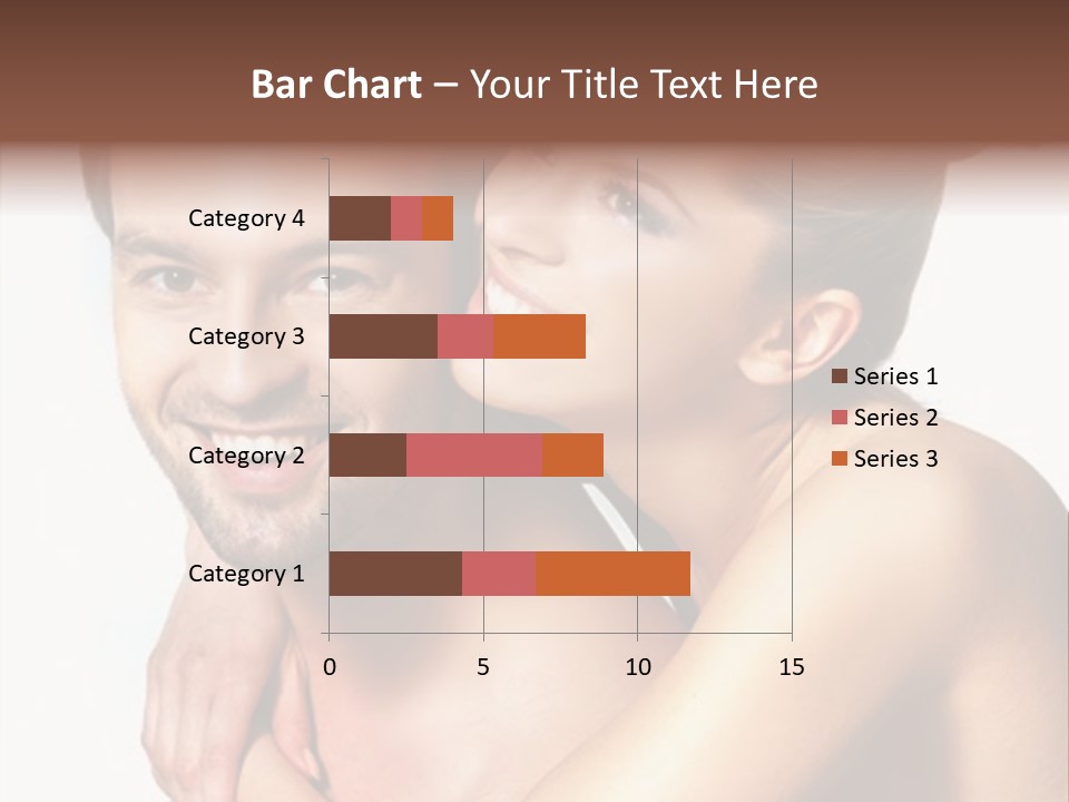 A Man And Woman Are Smiling For The Camera PowerPoint Template