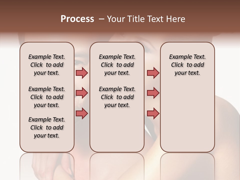 A Man And Woman Are Smiling For The Camera PowerPoint Template