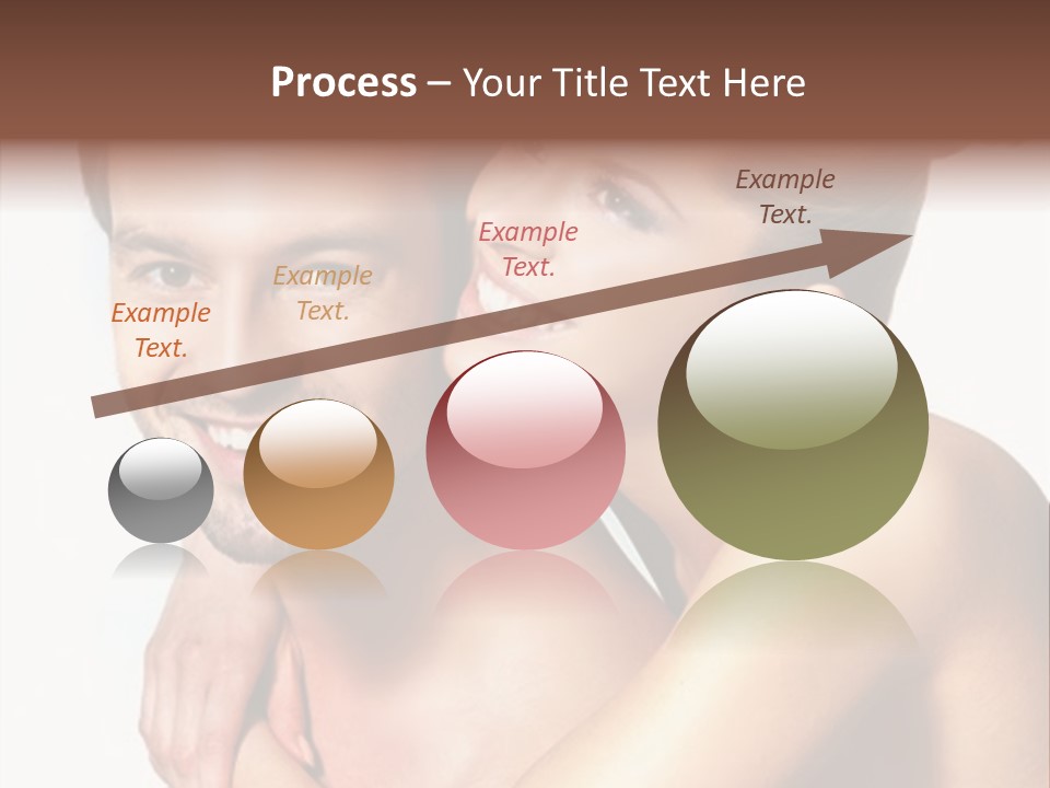 A Man And Woman Are Smiling For The Camera PowerPoint Template