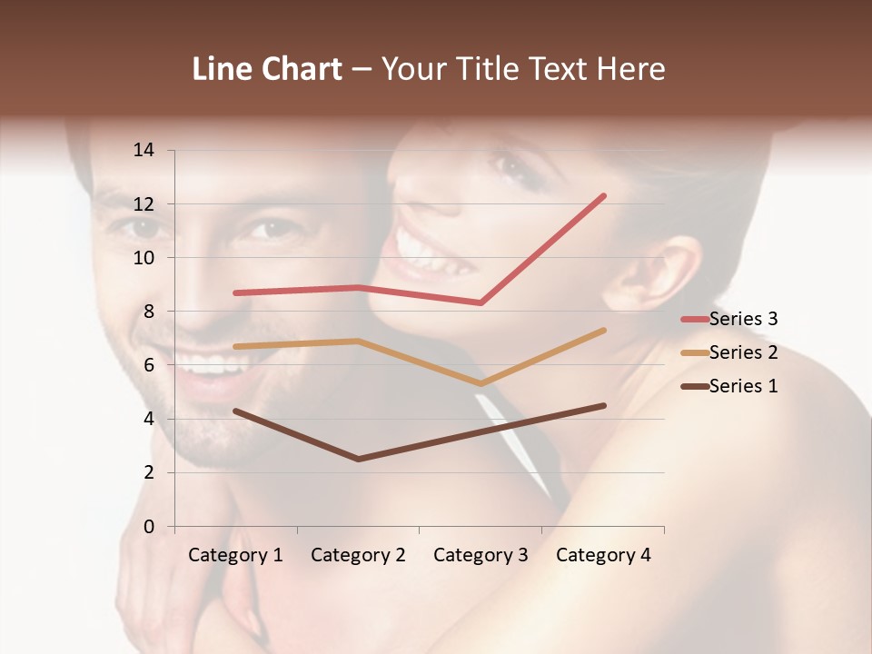 A Man And Woman Are Smiling For The Camera PowerPoint Template