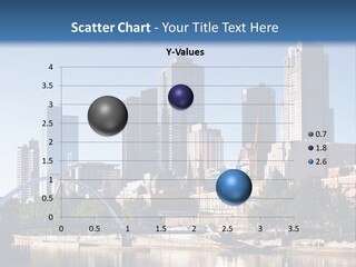 A City Skyline With A Bridge In The Foreground PowerPoint Template