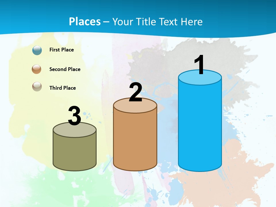 A Colorful Paint Splash Powerpoint Presentation PowerPoint Template