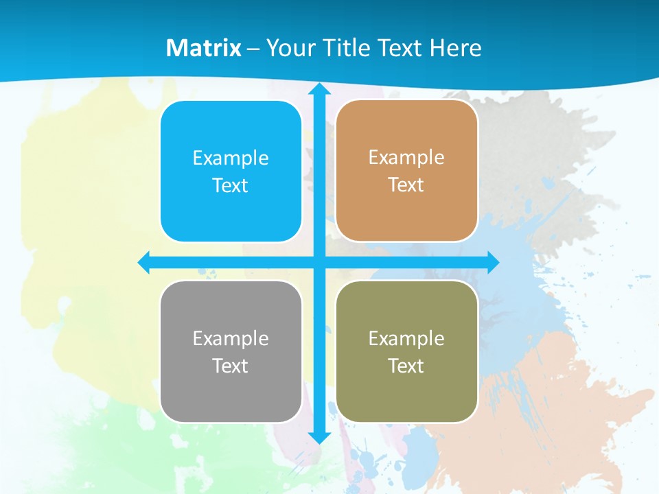 A Colorful Paint Splash Powerpoint Presentation PowerPoint Template