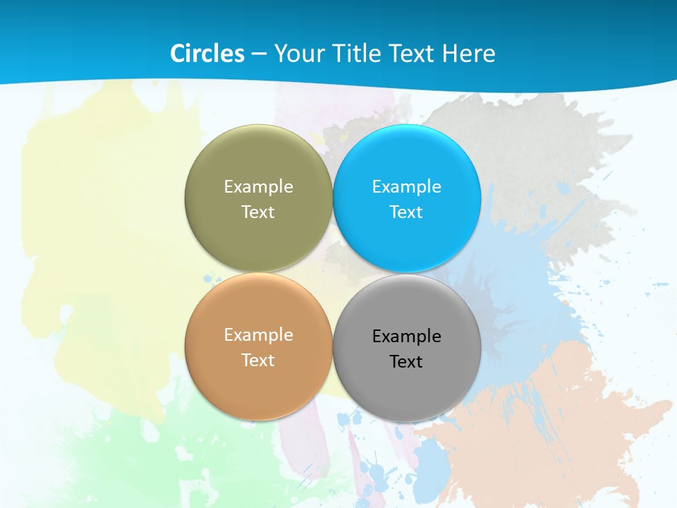 A Colorful Paint Splash Powerpoint Presentation PowerPoint Template