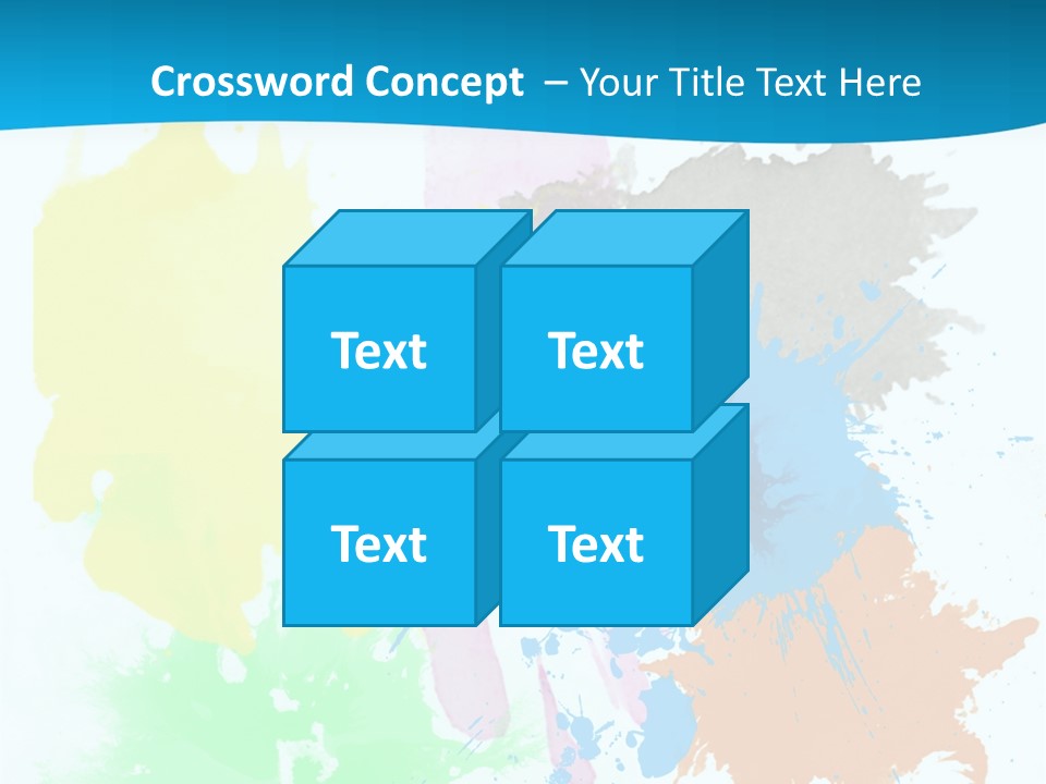 A Colorful Paint Splash Powerpoint Presentation PowerPoint Template