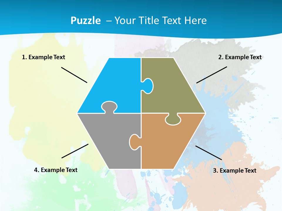 A Colorful Paint Splash Powerpoint Presentation PowerPoint Template