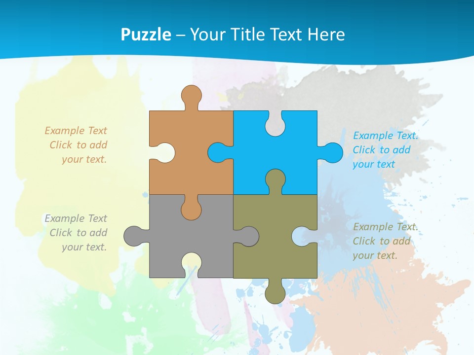 A Colorful Paint Splash Powerpoint Presentation PowerPoint Template