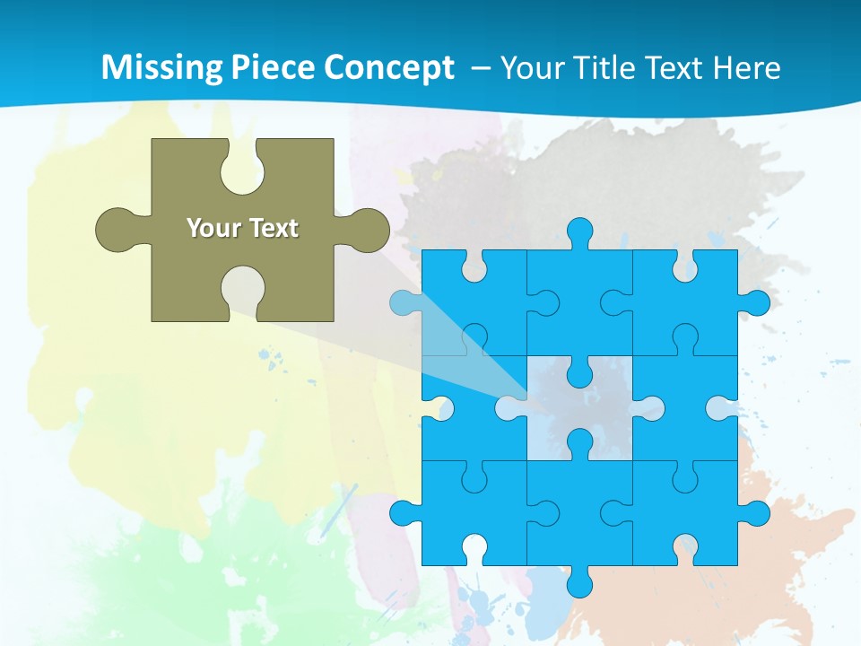 A Colorful Paint Splash Powerpoint Presentation PowerPoint Template