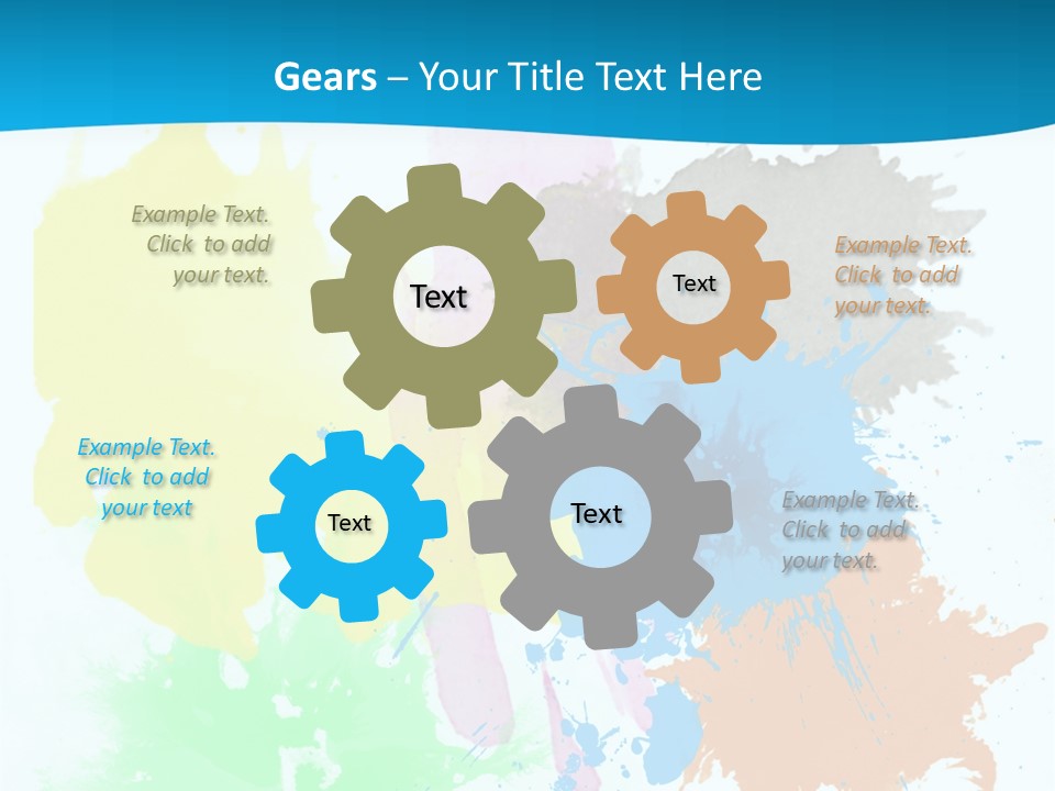 A Colorful Paint Splash Powerpoint Presentation PowerPoint Template