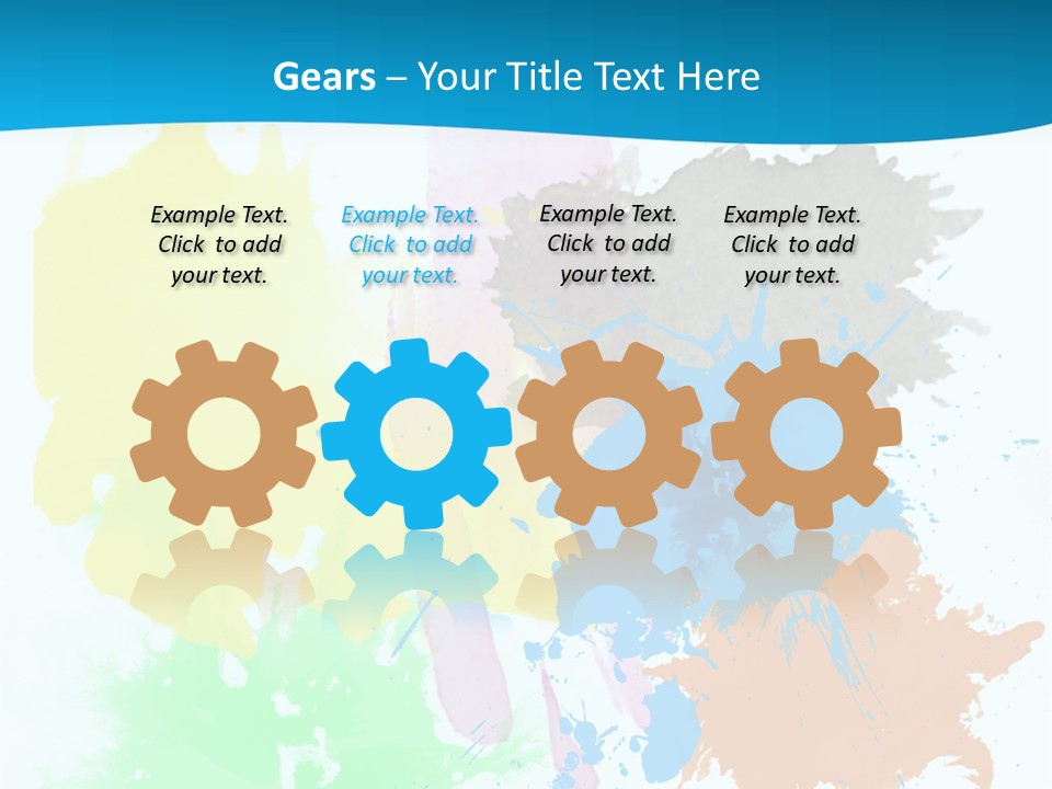 A Colorful Paint Splash Powerpoint Presentation PowerPoint Template