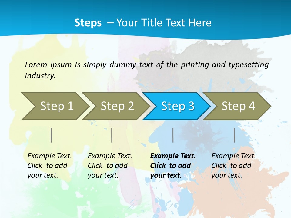 A Colorful Paint Splash Powerpoint Presentation PowerPoint Template